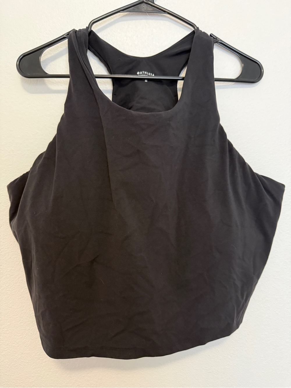 Athleta Black Scoop Neck Racerback Tank
